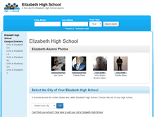 Tablet Screenshot of elizabethhighschool.org